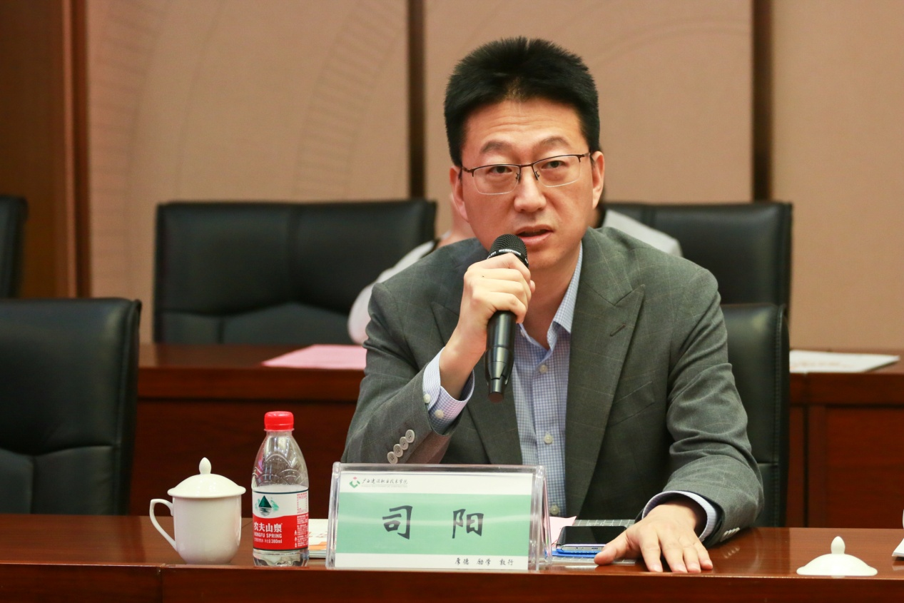 廣西工業(yè)職業(yè)技術學院馬克思主義學院院長司陽在座談交流會上 交流發(fā)言