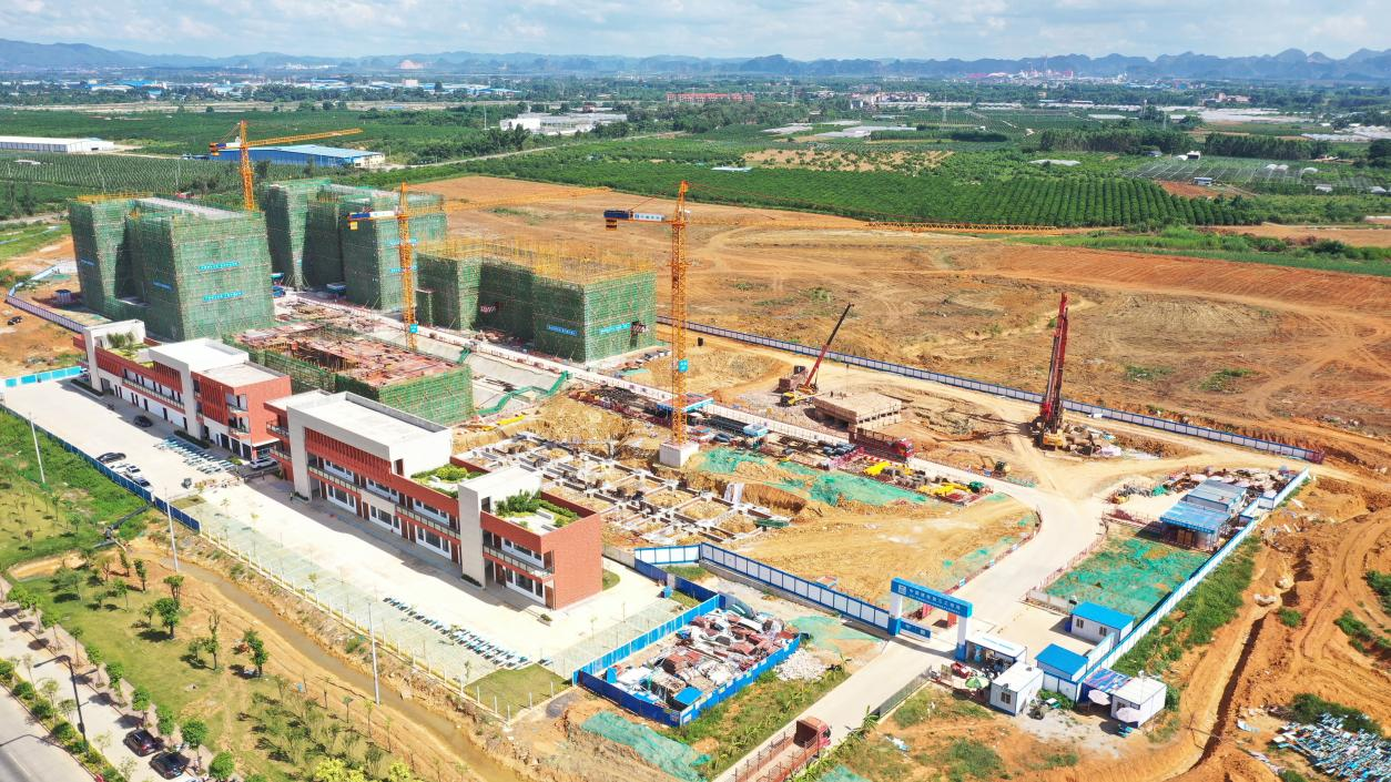 武鳴校區(qū)在建全貌